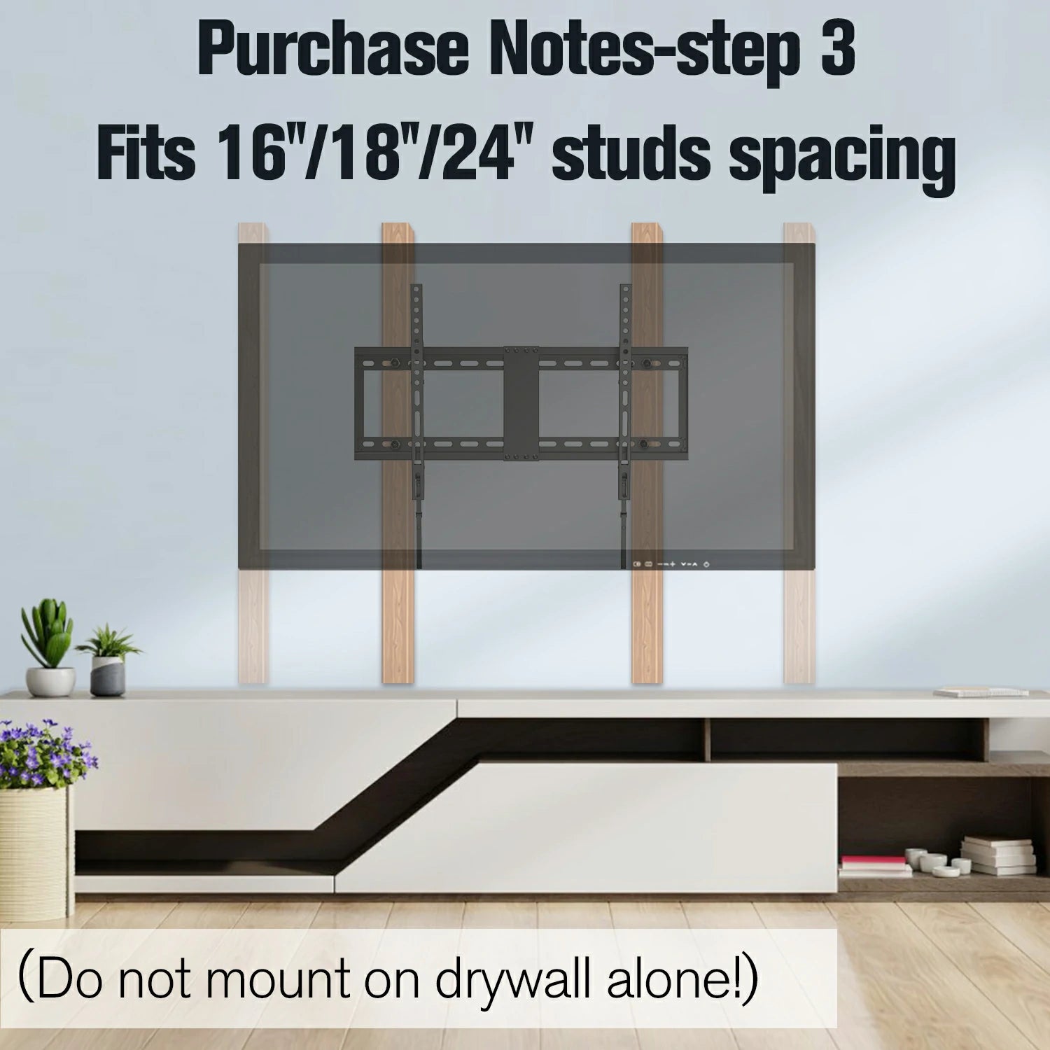 Fitmetal Tilting TV Wall Mount for 37-70" TV,Low Profile TV Mount,Hold up to 132 lbs,Max VESA 600 x 400,Fits 16'/18"/24" Studs
