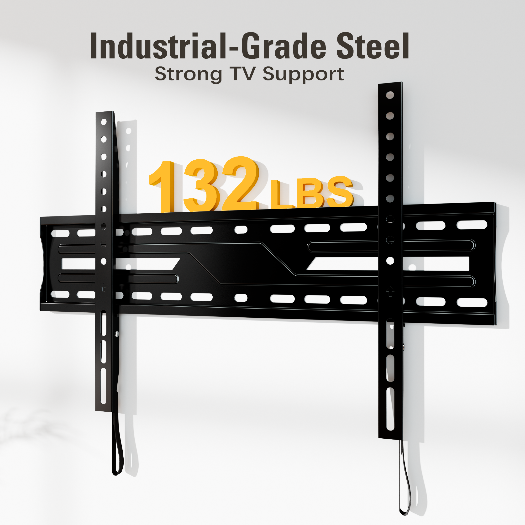 Fitmetal Large Fixed TV Wall Mount for 32" to 86" TVs, Holds up to 132 lbs,，Max VESA 600x400mm F27205
