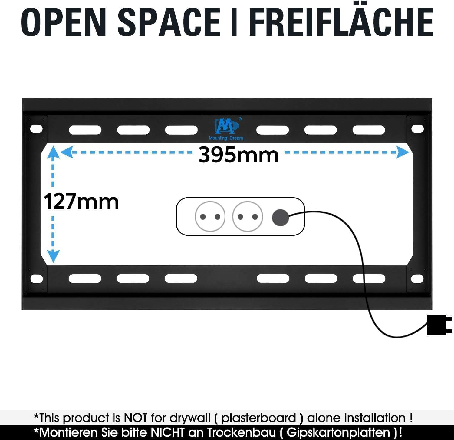 Mounting Dream Tilt TV Wall Bracket for 26-60" TV Max VESA 400x400mm 40kg MD2268-MK-02