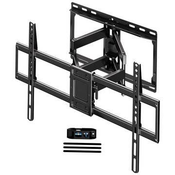 Fitmetal F27207 Large Full Motion TV Wall Mount for 47-92 inch TVs Swivels Tilts Extension Rotation Holds up to 132lbs Max VESA 600x400mm, Fit 16" Wood Stud