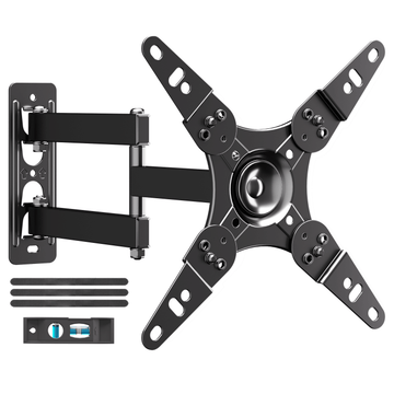 Fitmetal F21203 Full Motion TV Wall Mount for 13-43 Inch TVs & Monitors, Swivel Tilt Extension TV Mount Bracket with 360° Rotation, Articulating Arms, Max VESA 200x200mm, Supports Up to 33 lbs