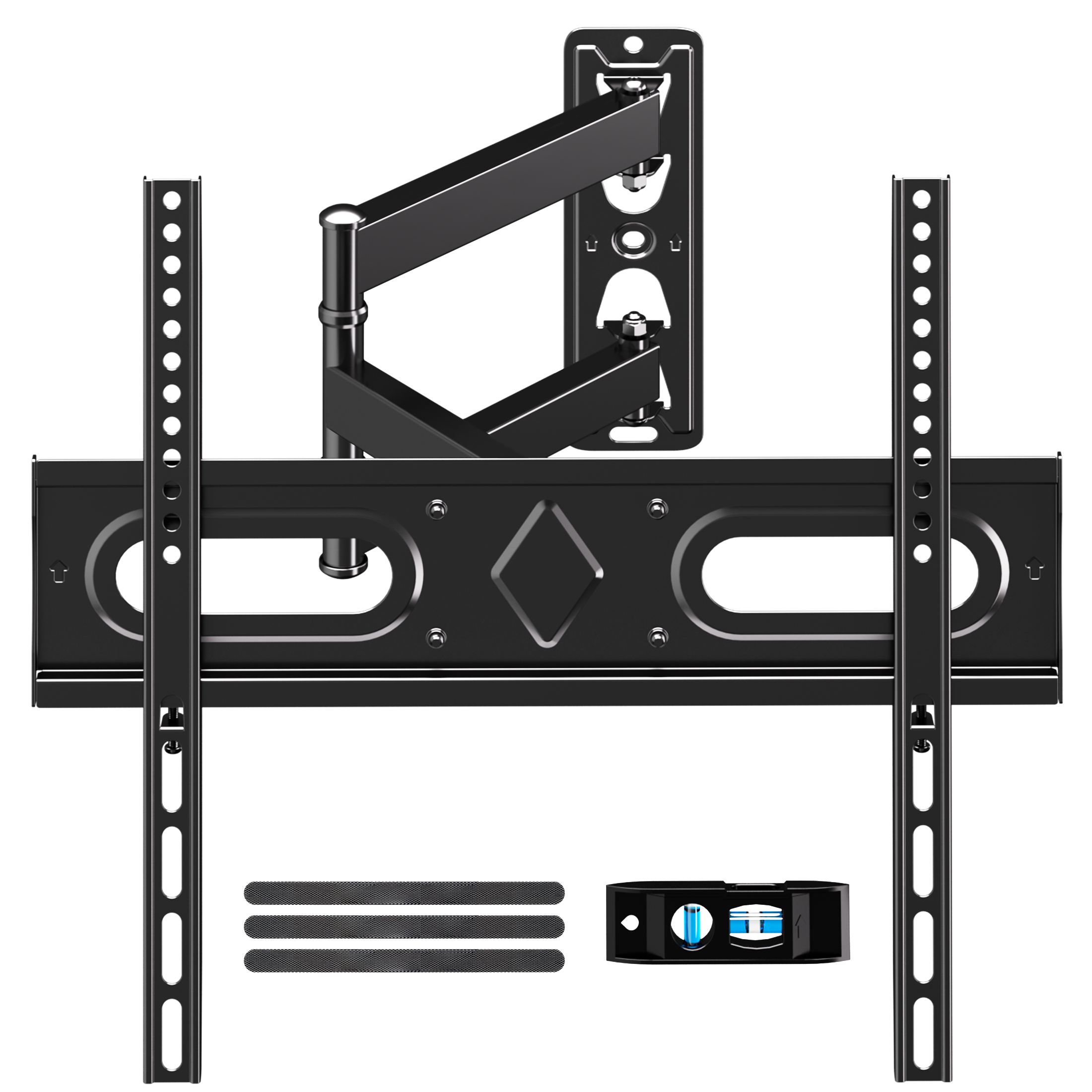 Fitmetal F24204 Full Motion TV Wall Mount for 26-65 Inch TVs, Single Stud Corner Mount Bracket with Swivel & Tilt, Holds up to 80 lbs, Max VESA 400x400mm